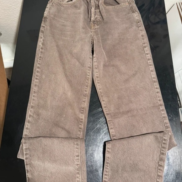 PacSun Women's Brown Straight Leg Jeans - Picture 1 of 6